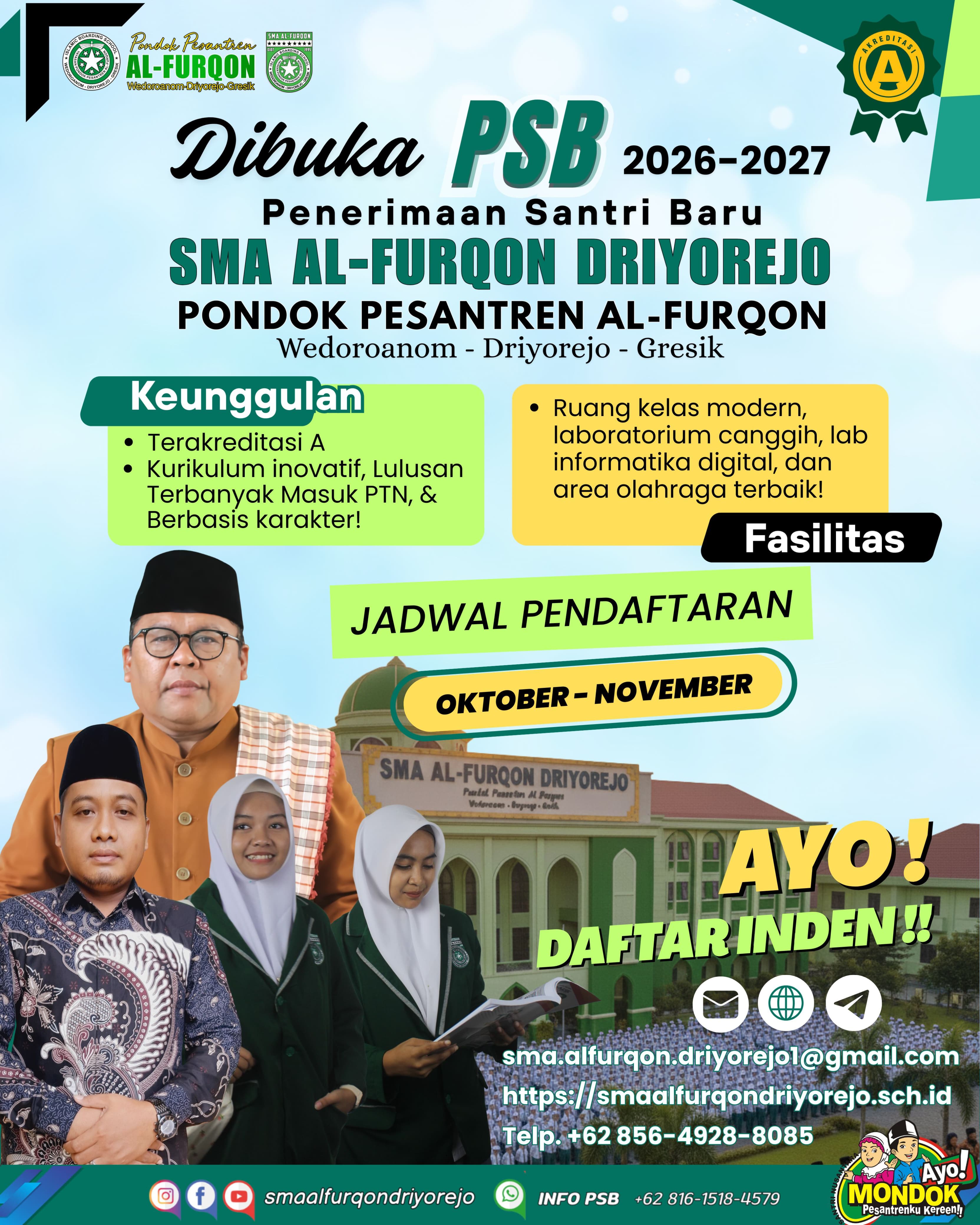 Brosur PSB SMA Al-Furqon Driyorejo